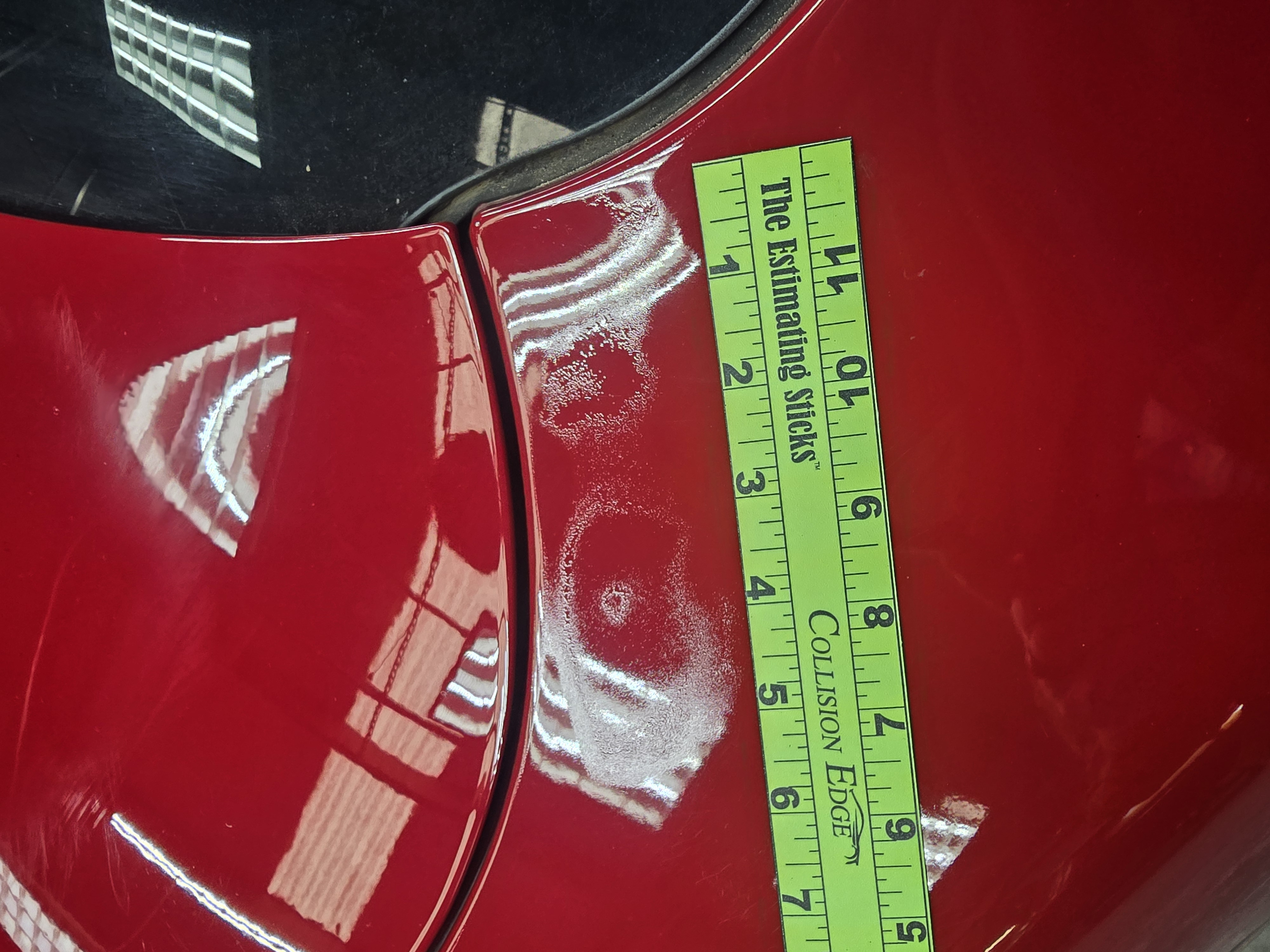 Bad paint and color match found during post-repair inspection — insurance shop repair