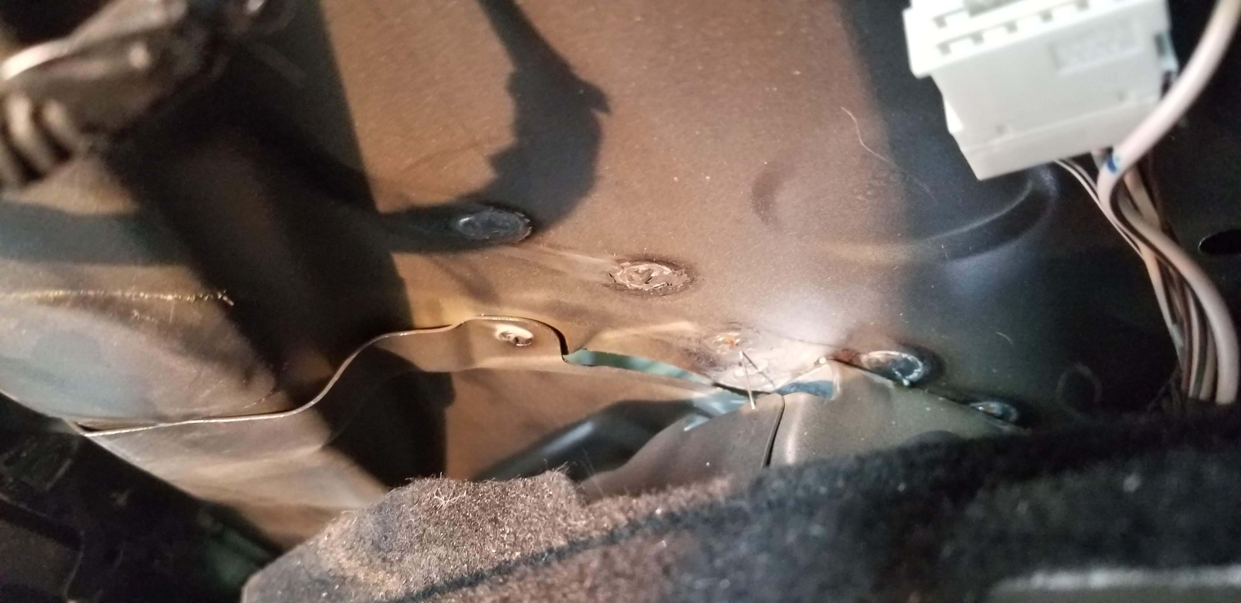 Bad structural welds found during post-repair inspection — Rusty's Bodywerks Farmersville TX